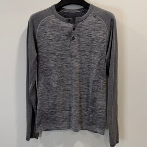 lululemon athletica Charcoal Long Sleeve Henley